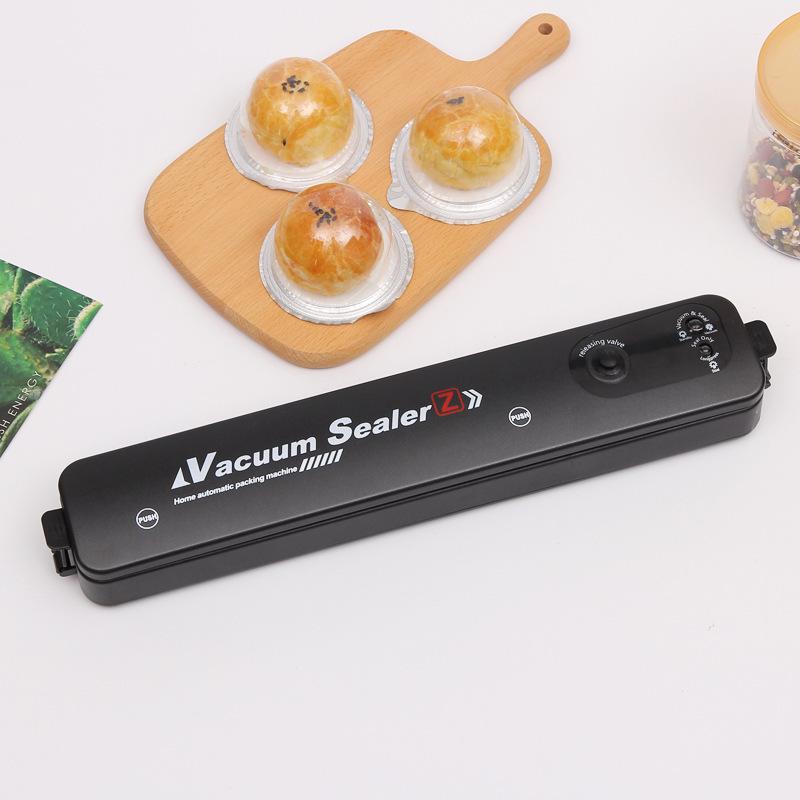 Вакуумная упаковочная машина Бытовая кухонная мини-упаковочная машина Машина для сохранения свежести Автоматическая вакуумная упаковочная машина чёрный