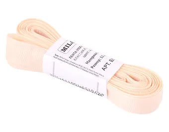 Лента упаковочная репсовая Классика, 12 мм х 5,5 м, айвори